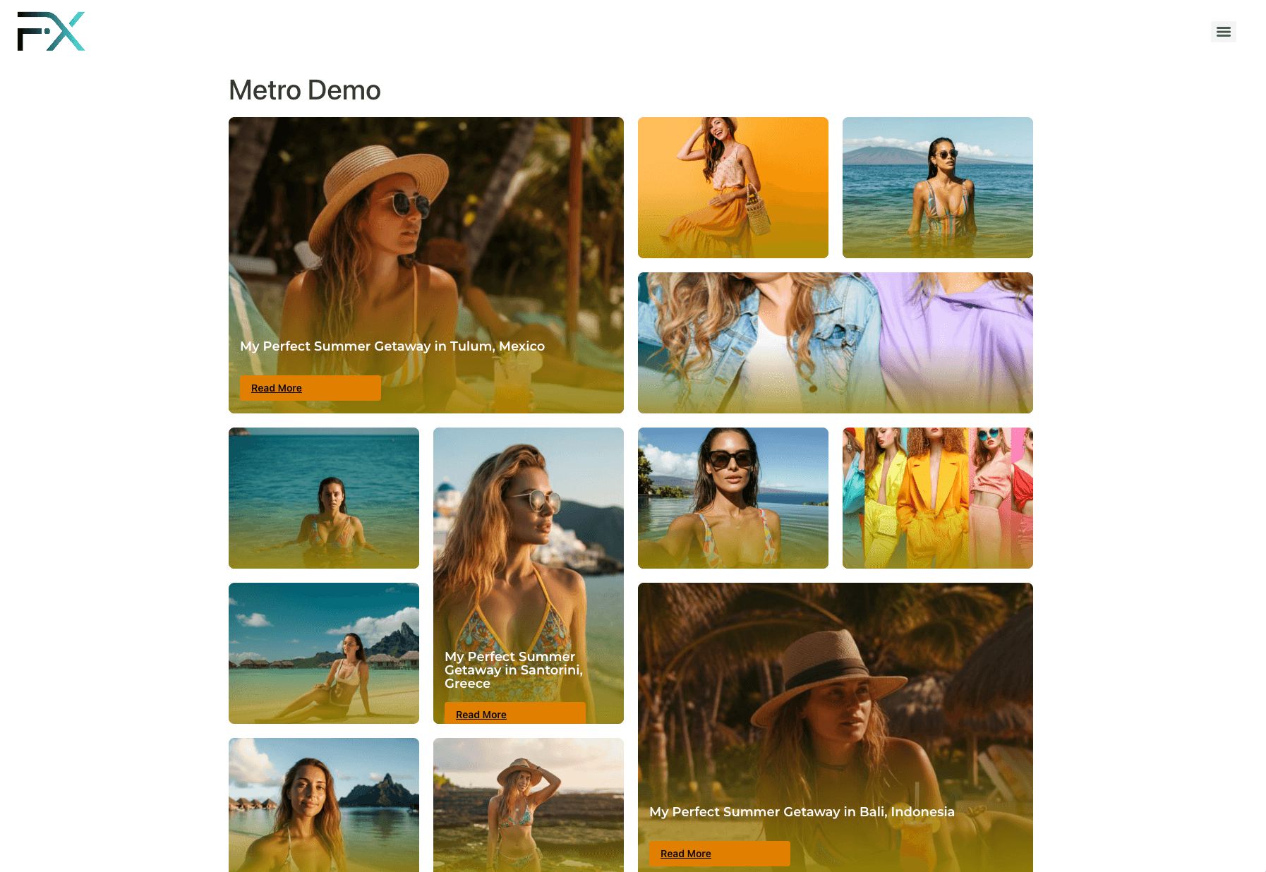 Grid Panda metro layout demo